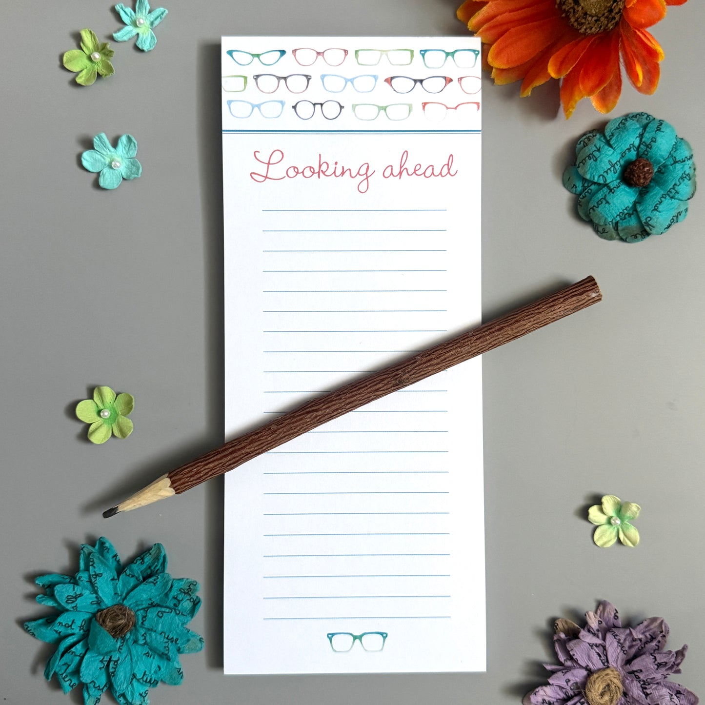 Looking Ahead Lined Notepad