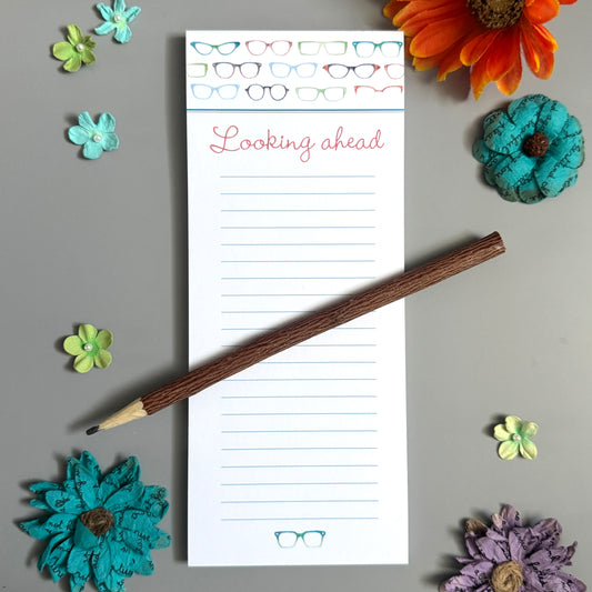 Looking Ahead Lined Notepad