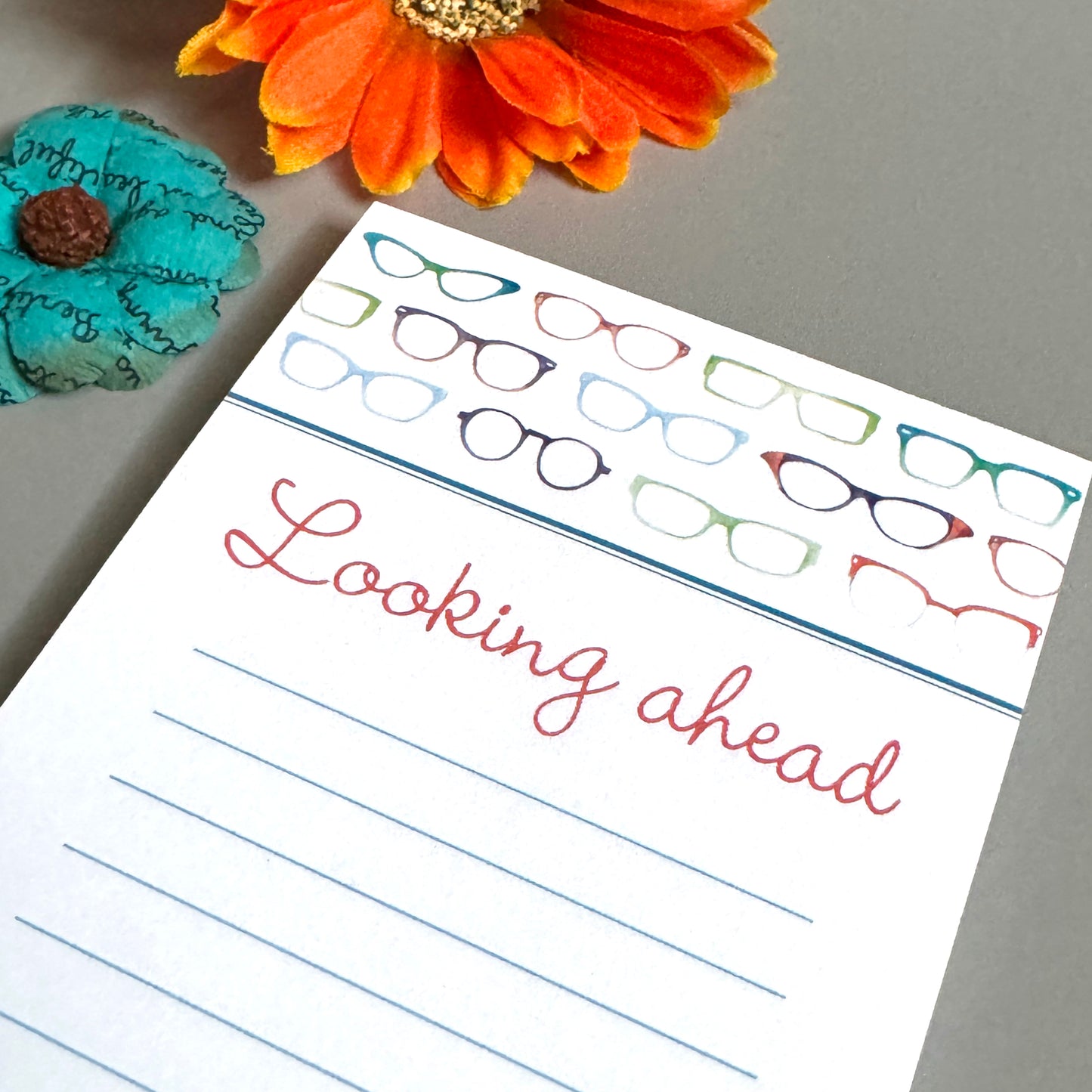 Looking Ahead Lined Notepad